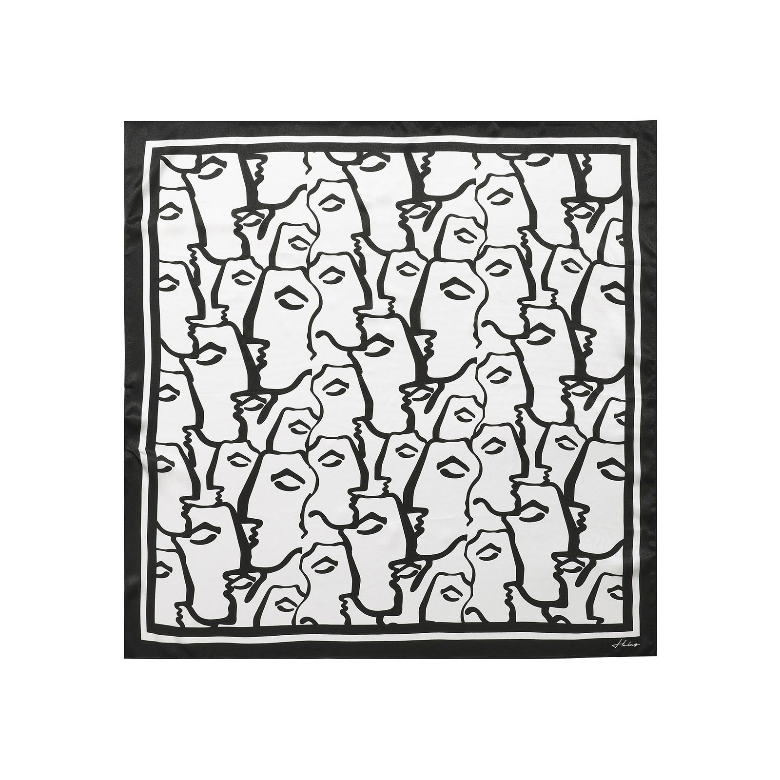 DIEUX GRECS SILK SCARF WHITE/BLACK_24909.jpg