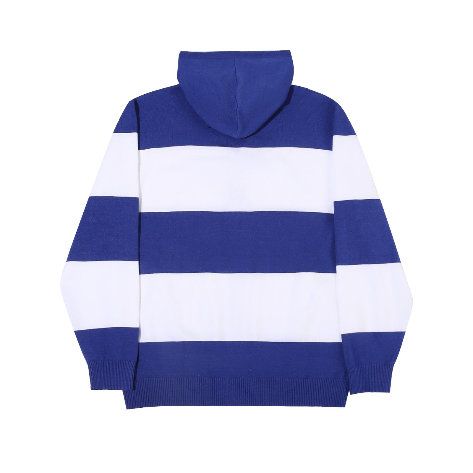 BIG STRIPE KNIT HOODIE WHITE / BLUE_13152.jpg
