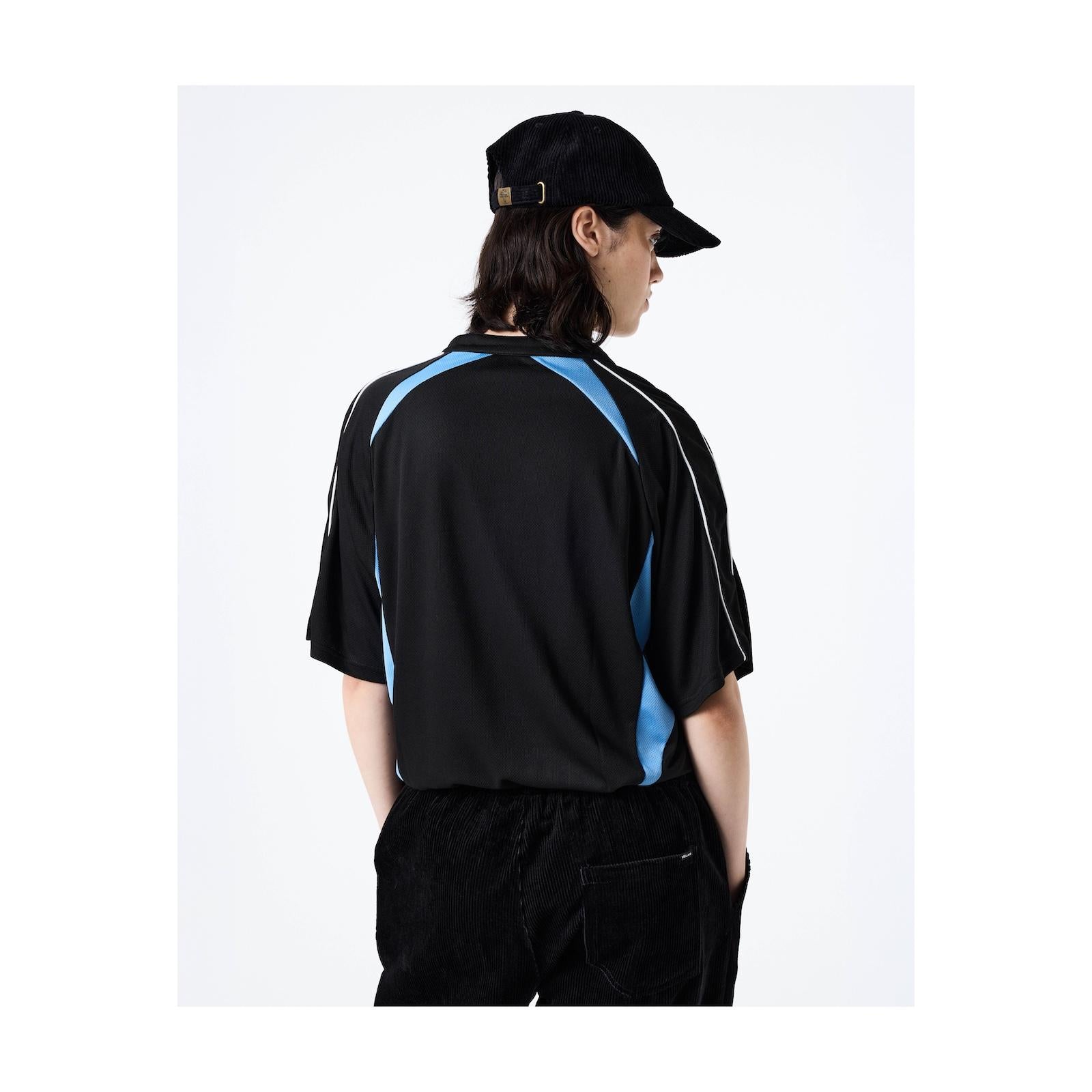 DOLPHIN FOOTBALL POLO BLACK/BLUE_23638.jpg