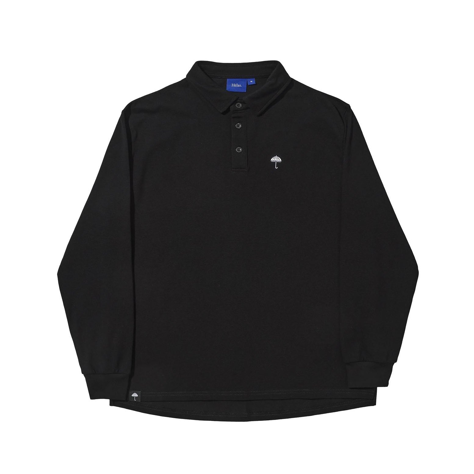 CLASSIC PIQUE LS POLO BLACK | HÉLAS