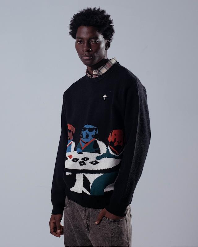 POKER DOGS CREWNECK KNIT BLACK_25690.jpg
