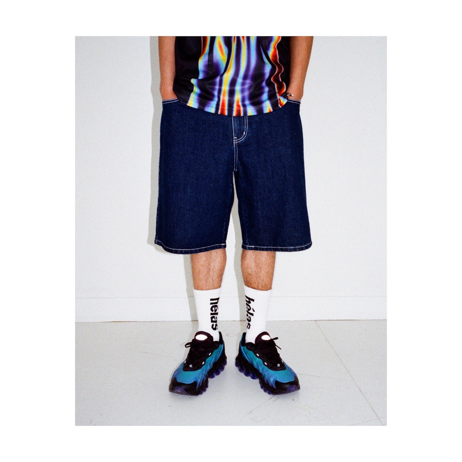 DIEU GREC JEANS SHORTS WASHED NAVY