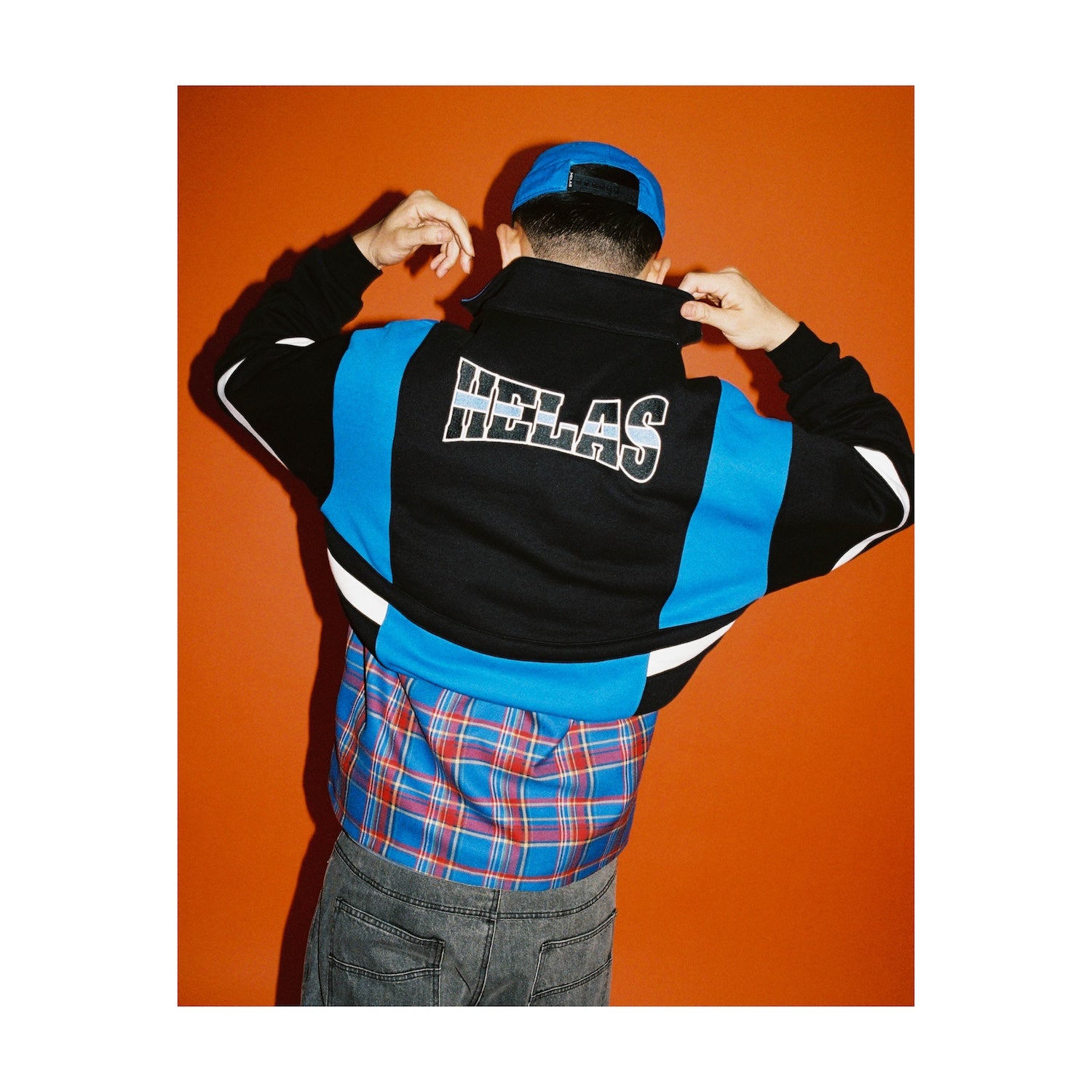 HOOP QUARTER ZIP BLUE/BLACK