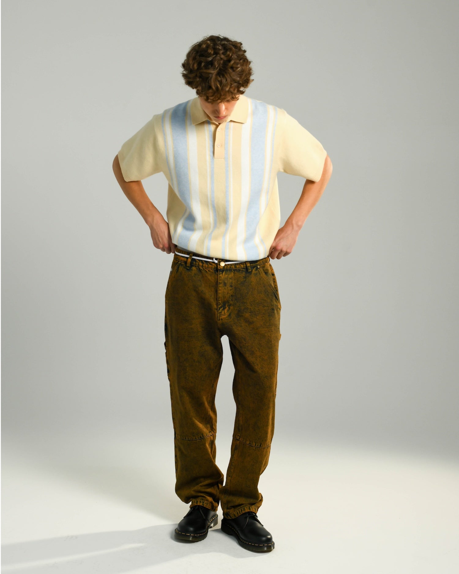 BRONX KNIT POLO BEIGE