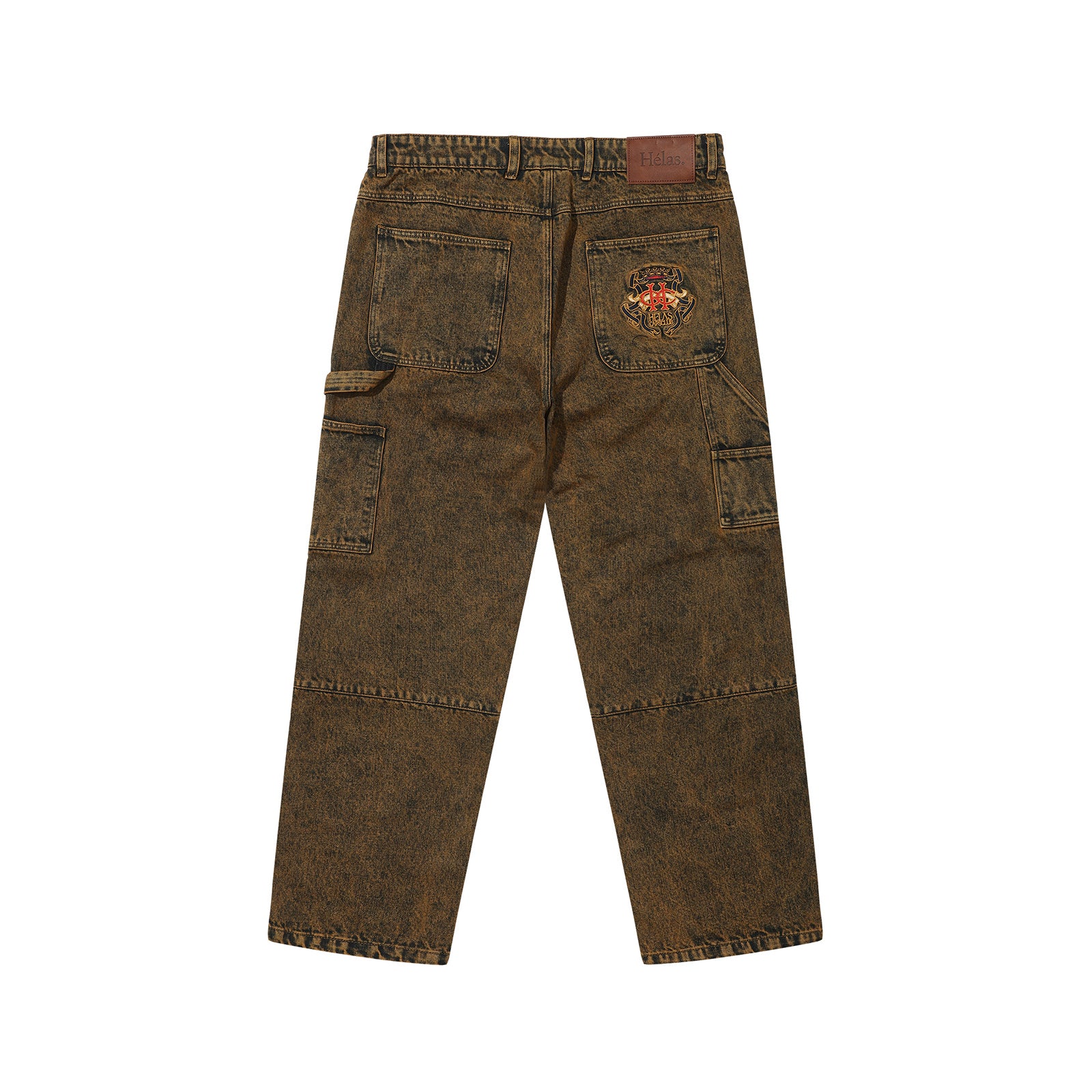 BRONY UTILITY JEANS PANTS WASHED BROWN