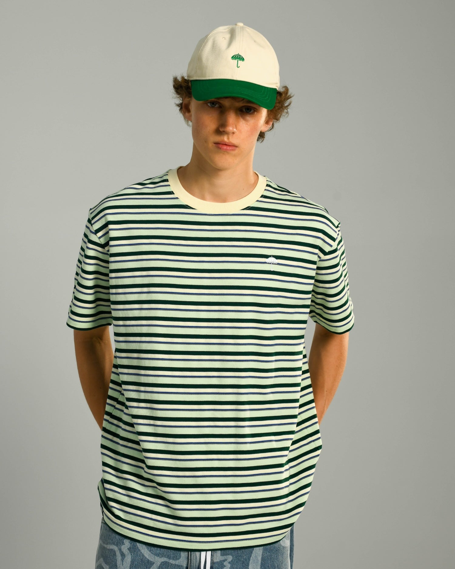 CLASSIC STRIPED TEE MINT GREEN