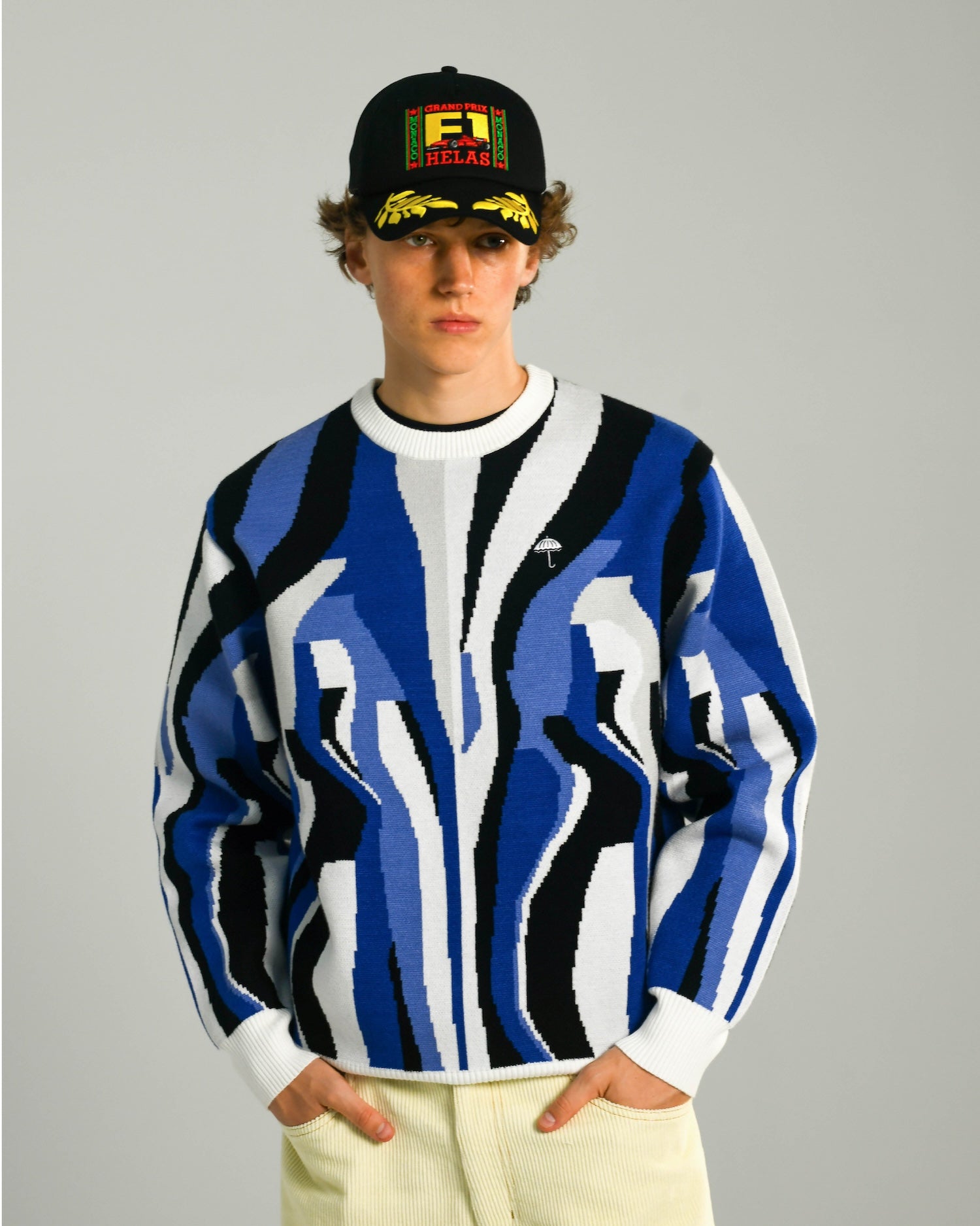 IRREEL CREWNECK KNIT BLUE MULTICO