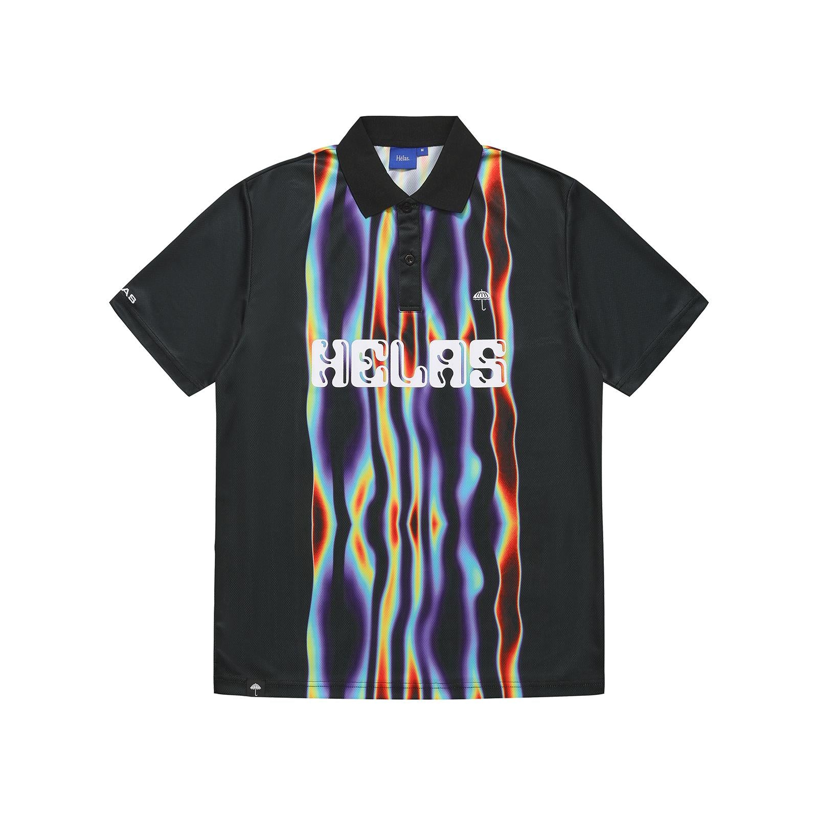 TEMPERATURE FOOTBALL JERSEY POLO BLACK | HÉLAS
