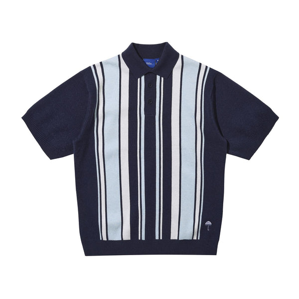 BRONX KNIT POLO NAVY | HÉLAS