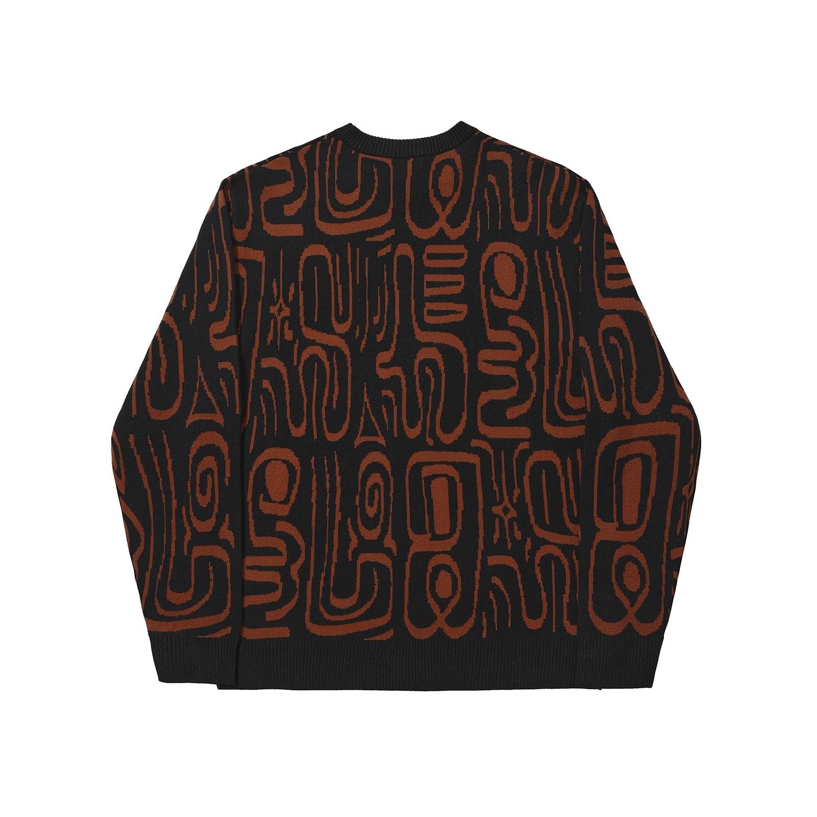 ABSTRACT CREWNECK KNIT BLACK/BROWN_23692.jpg