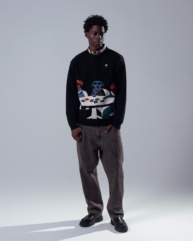 POKER DOGS CREWNECK KNIT BLACK_25691.jpg
