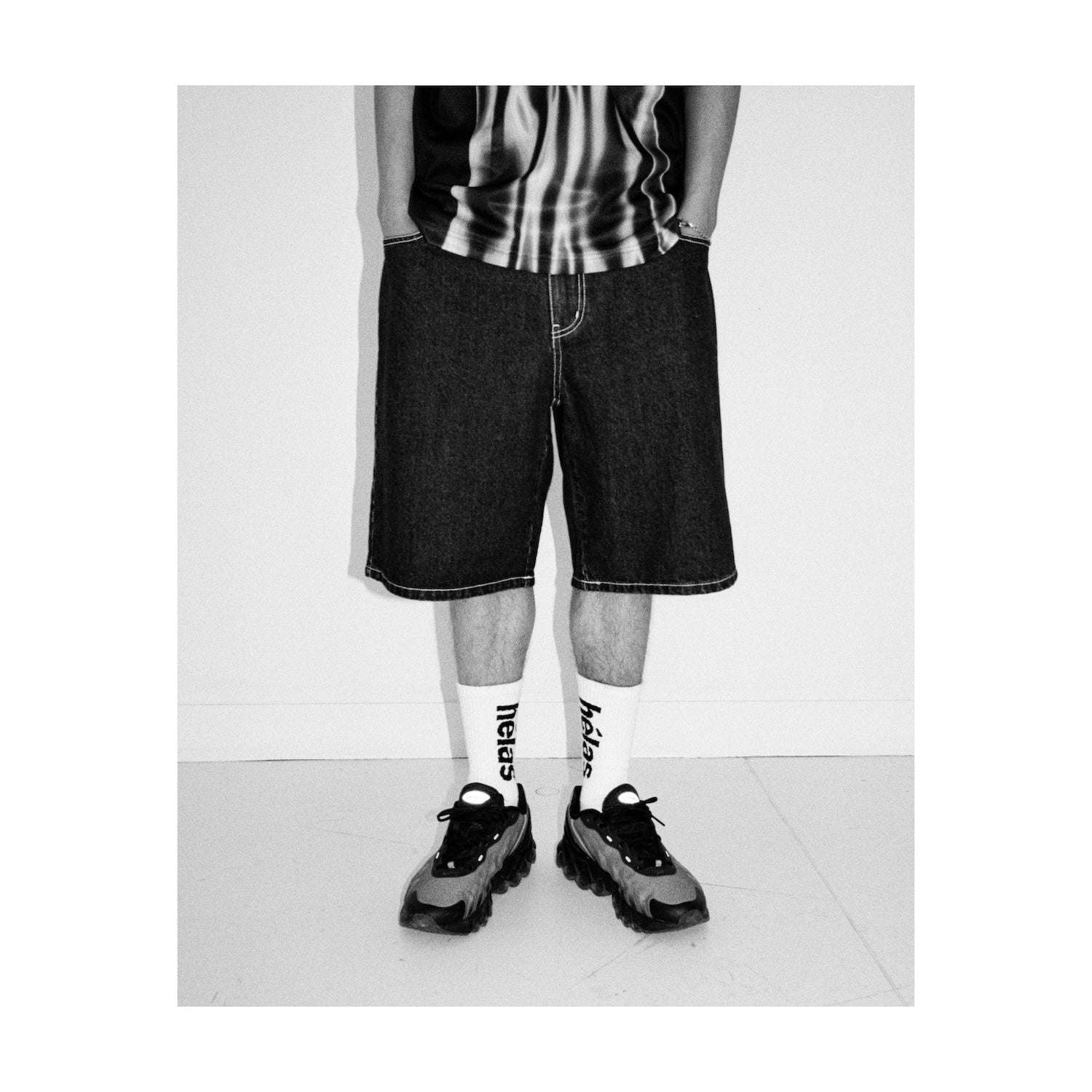DIEU GREC JEANS SHORTS WASHED BLACK