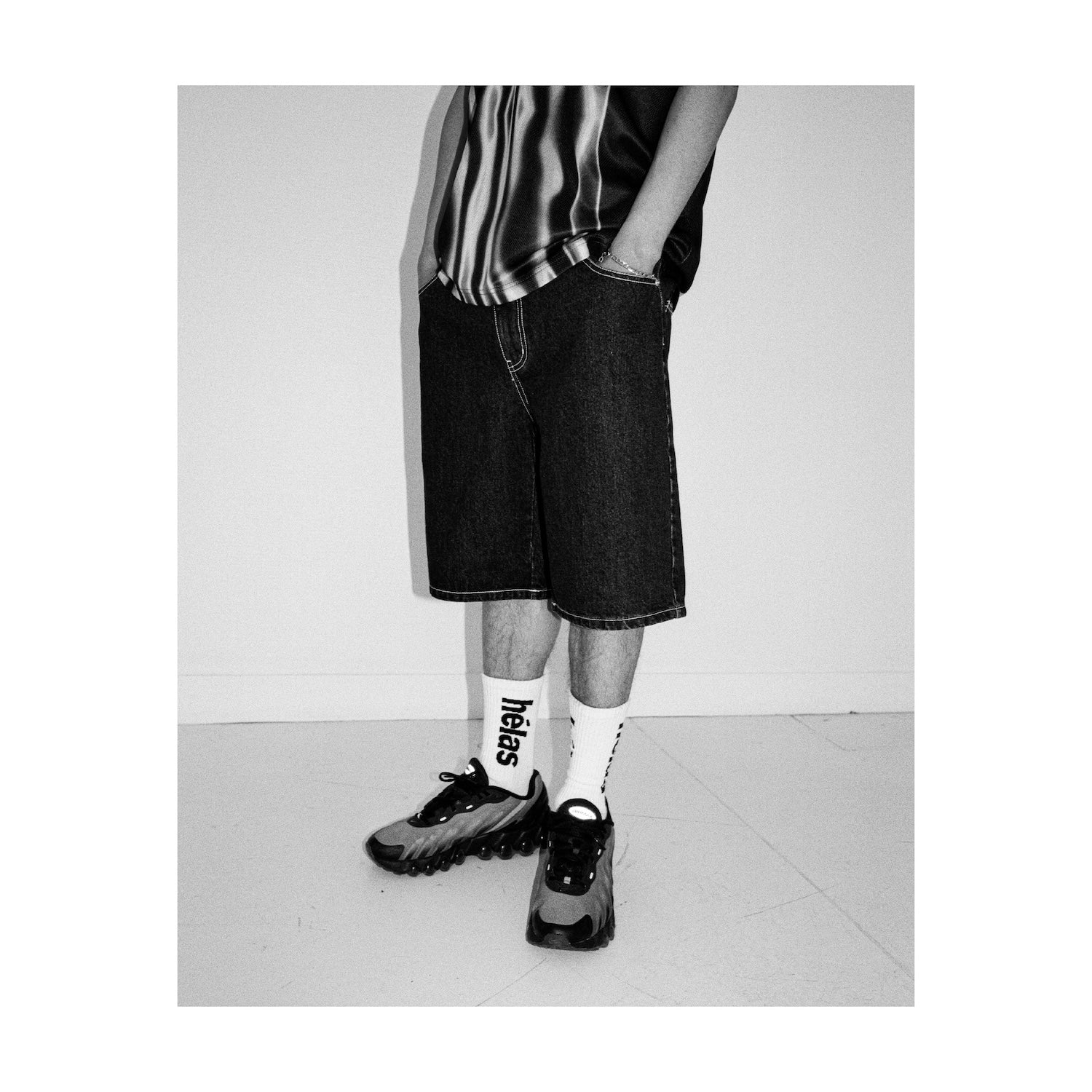 DIEU GREC JEANS SHORTS WASHED BLACK