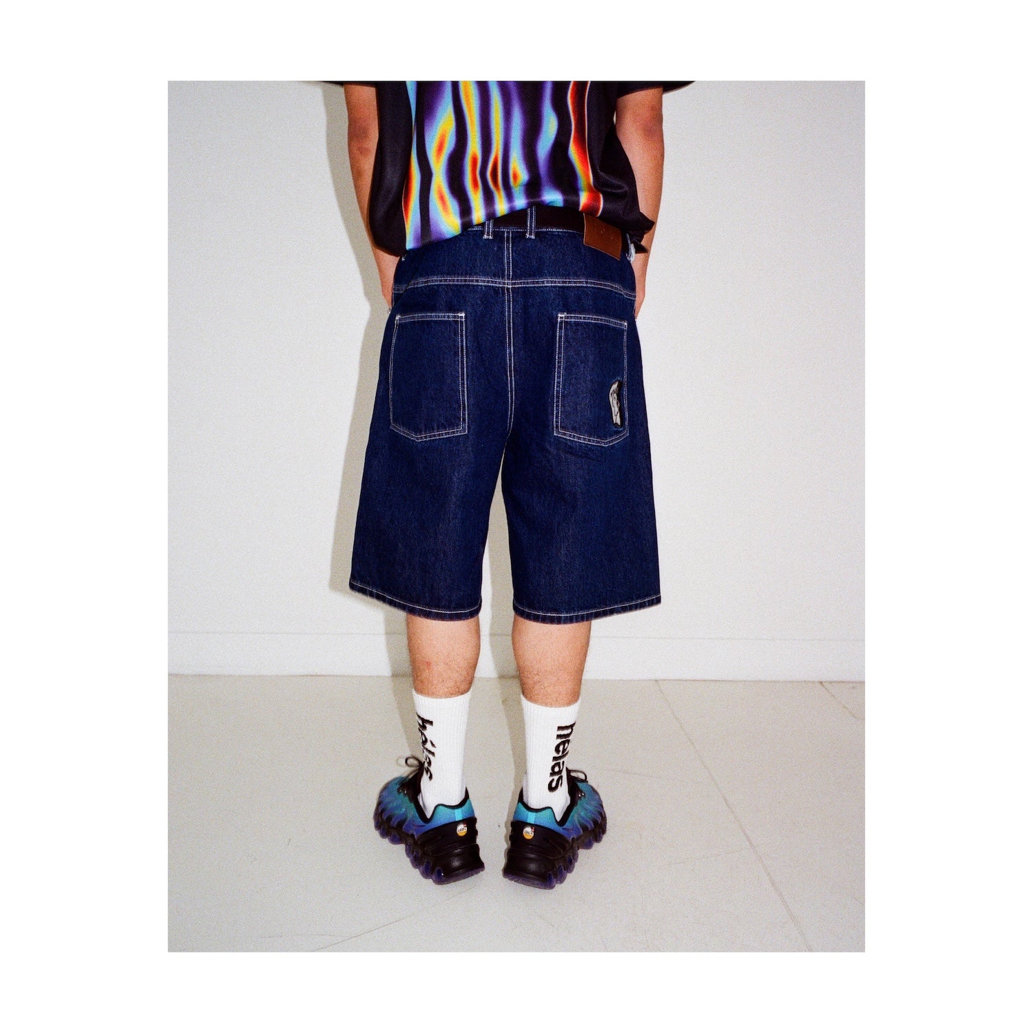 DIEU GREC JEANS SHORTS WASHED NAVY