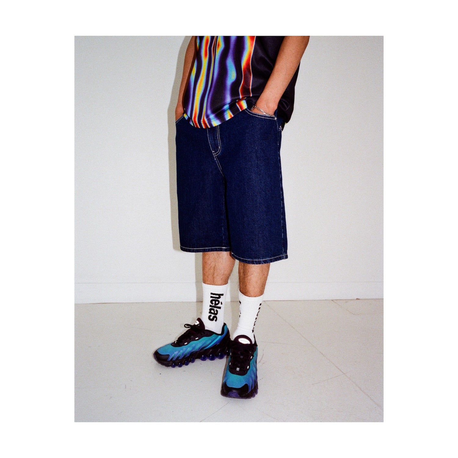 DIEU GREC JEANS SHORTS WASHED NAVY