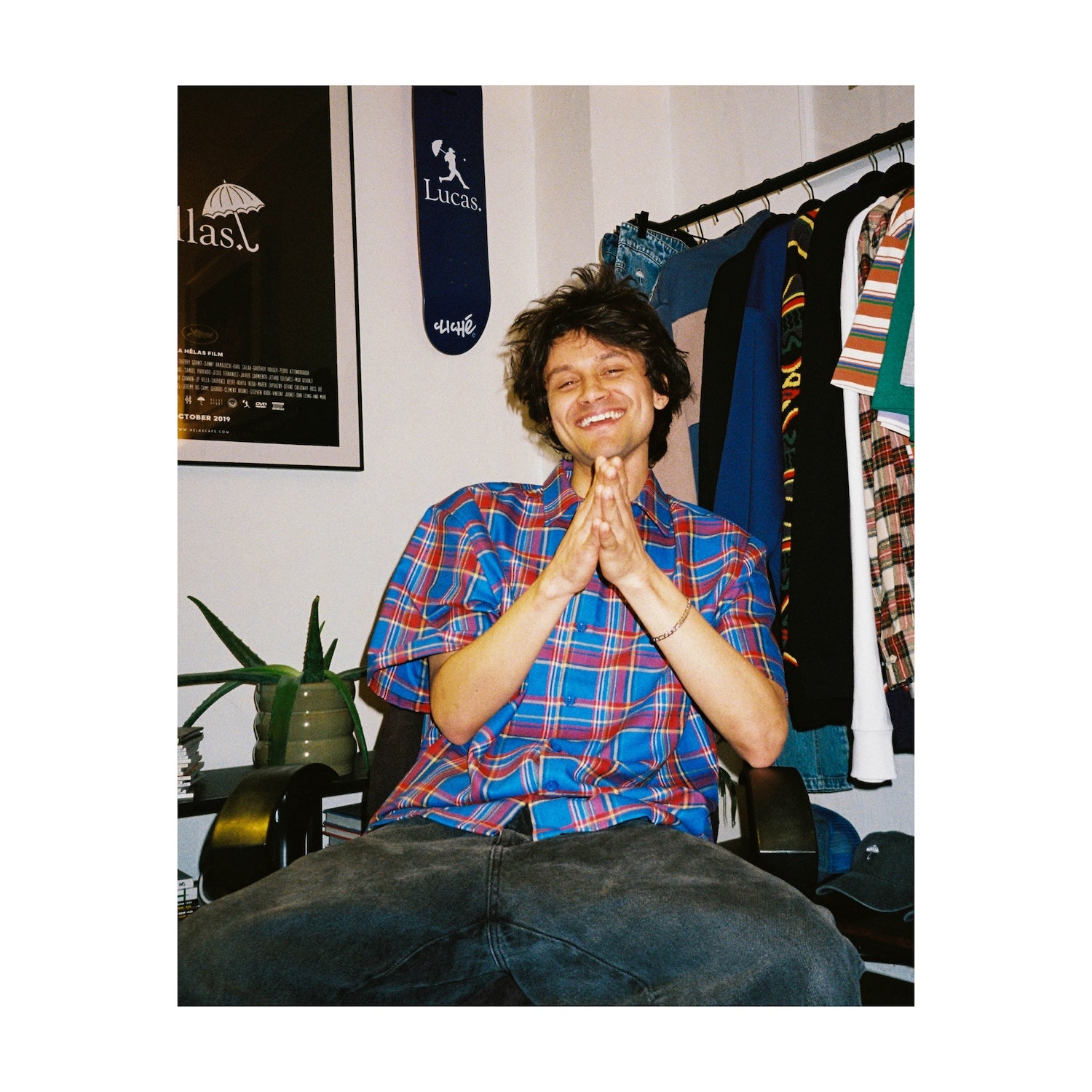 LAURENT SHIRT CHECKED BLUE