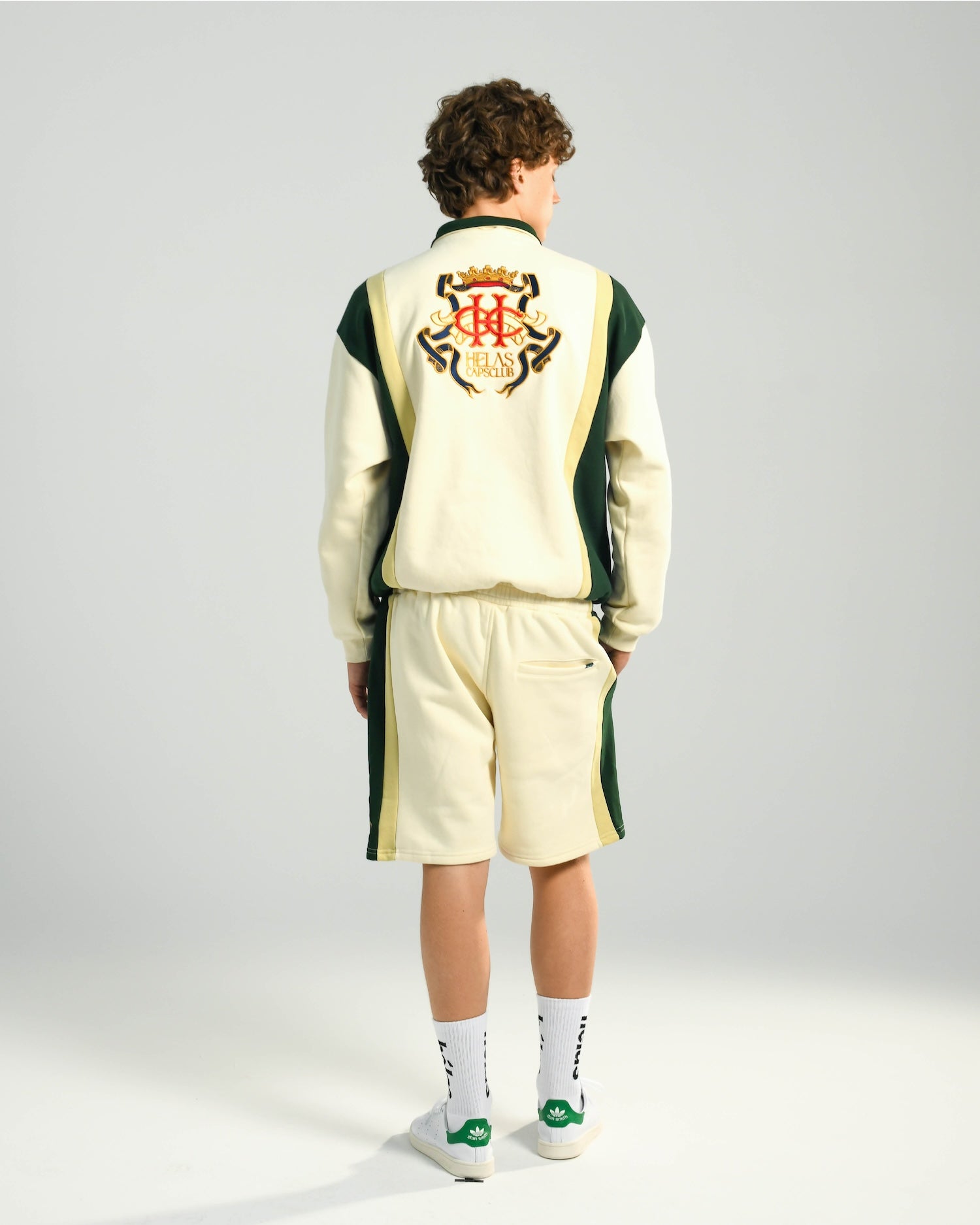 COURONNE SWEAT SHORTS LIGHT BEIGE