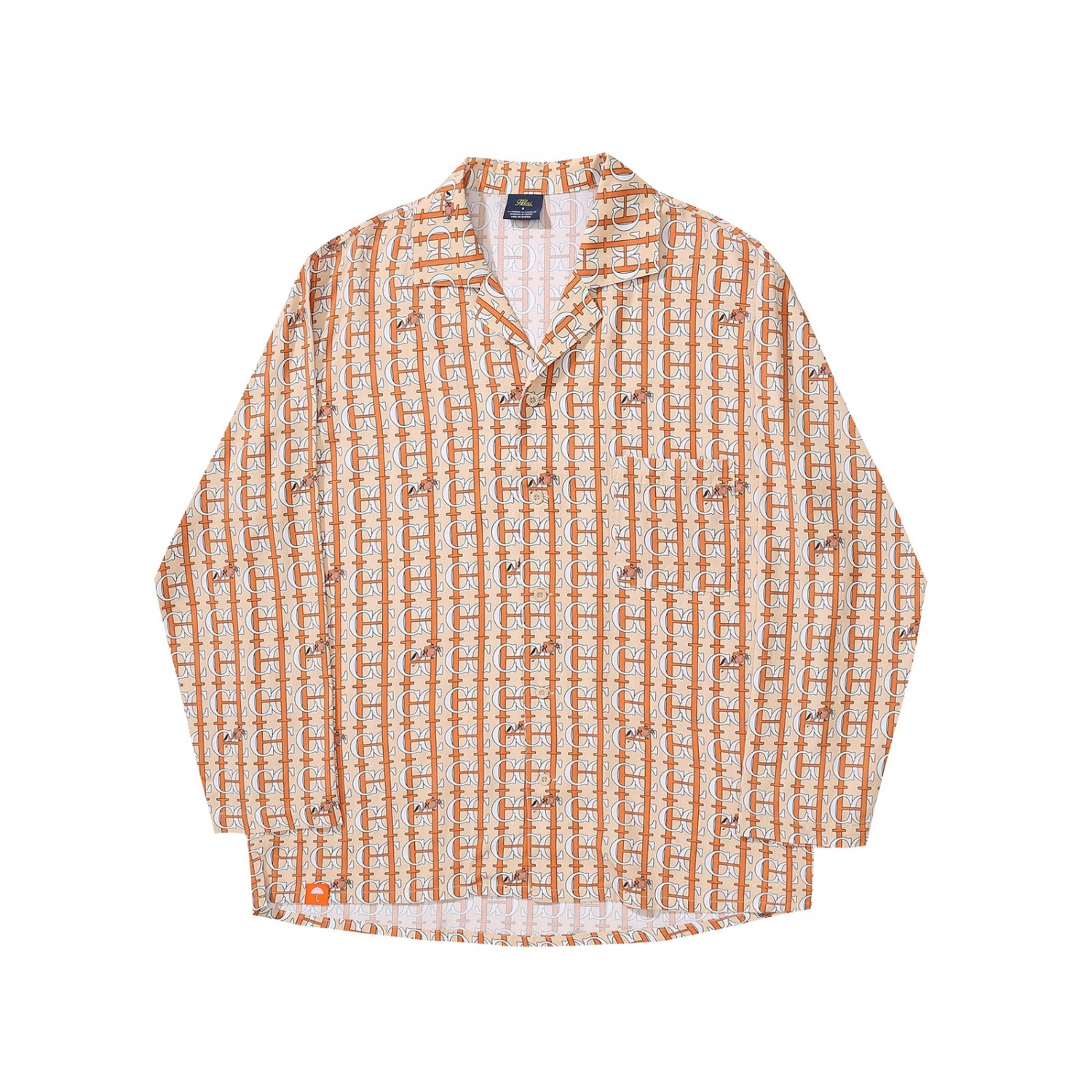 HCC HORSE PYJAMA SHIRT BEIGE