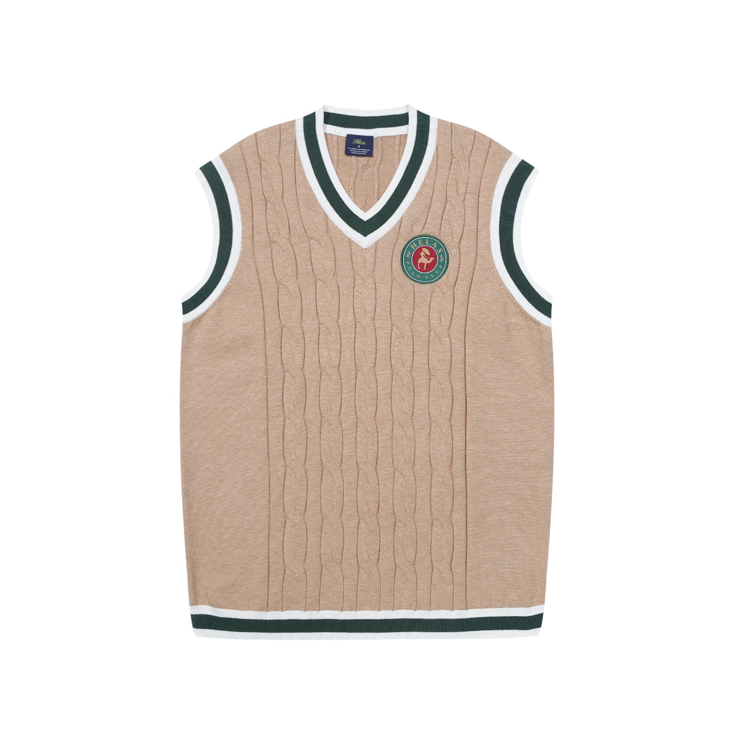 POLO CLUB KNITTED VEST BEIGE